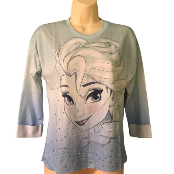 Disney Frozen Elsa embellished knit top Size Small Hot Topic - Picture 1 of 7